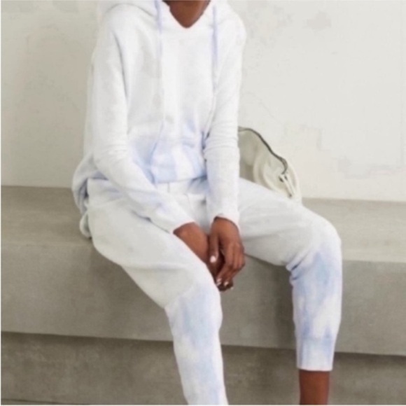 ✅ Nili Lotan Hoodie Janie in Tie Dye Blue - Picture 1 of 8